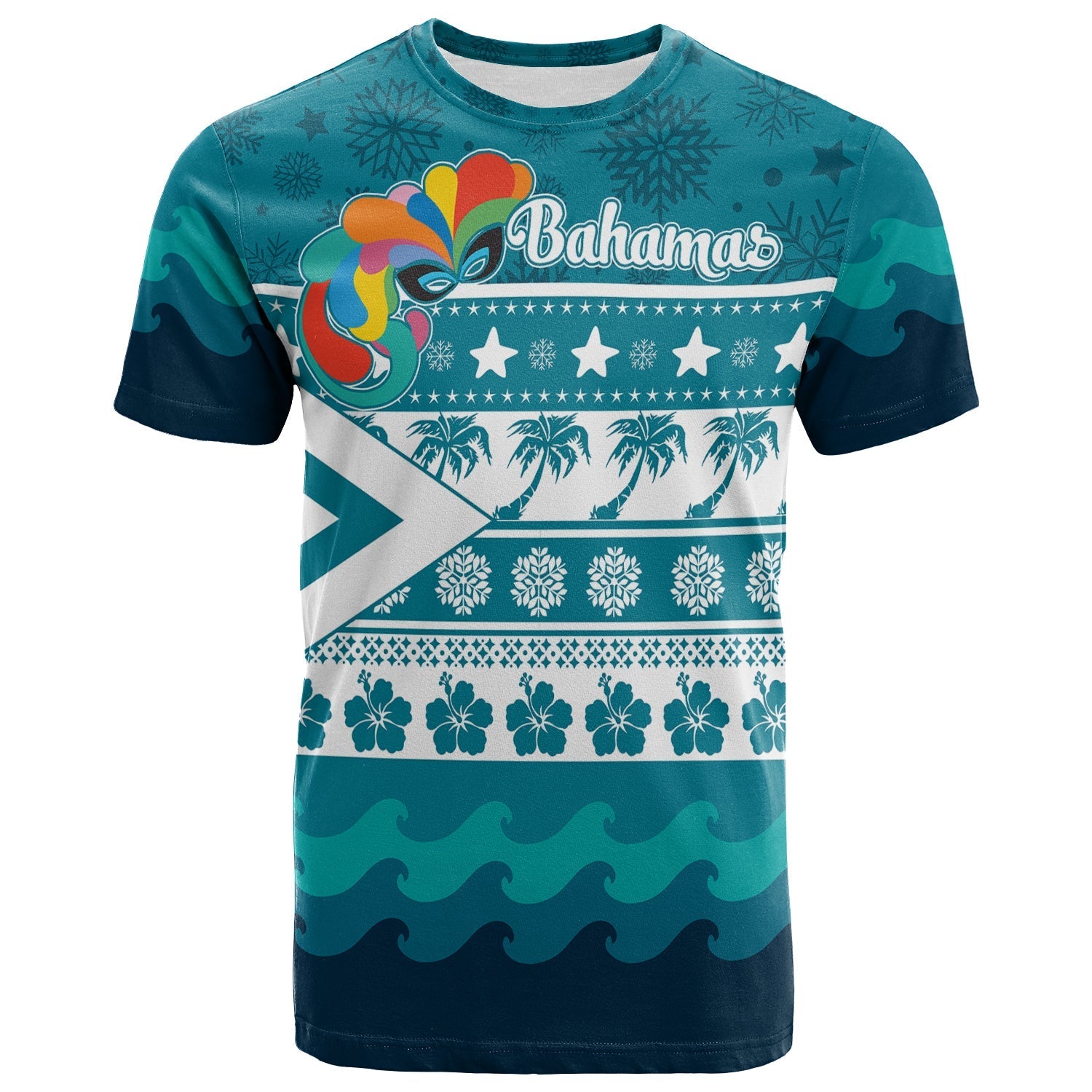 Junkanoo Tropical Winter Bahamas Christmas T Shirt