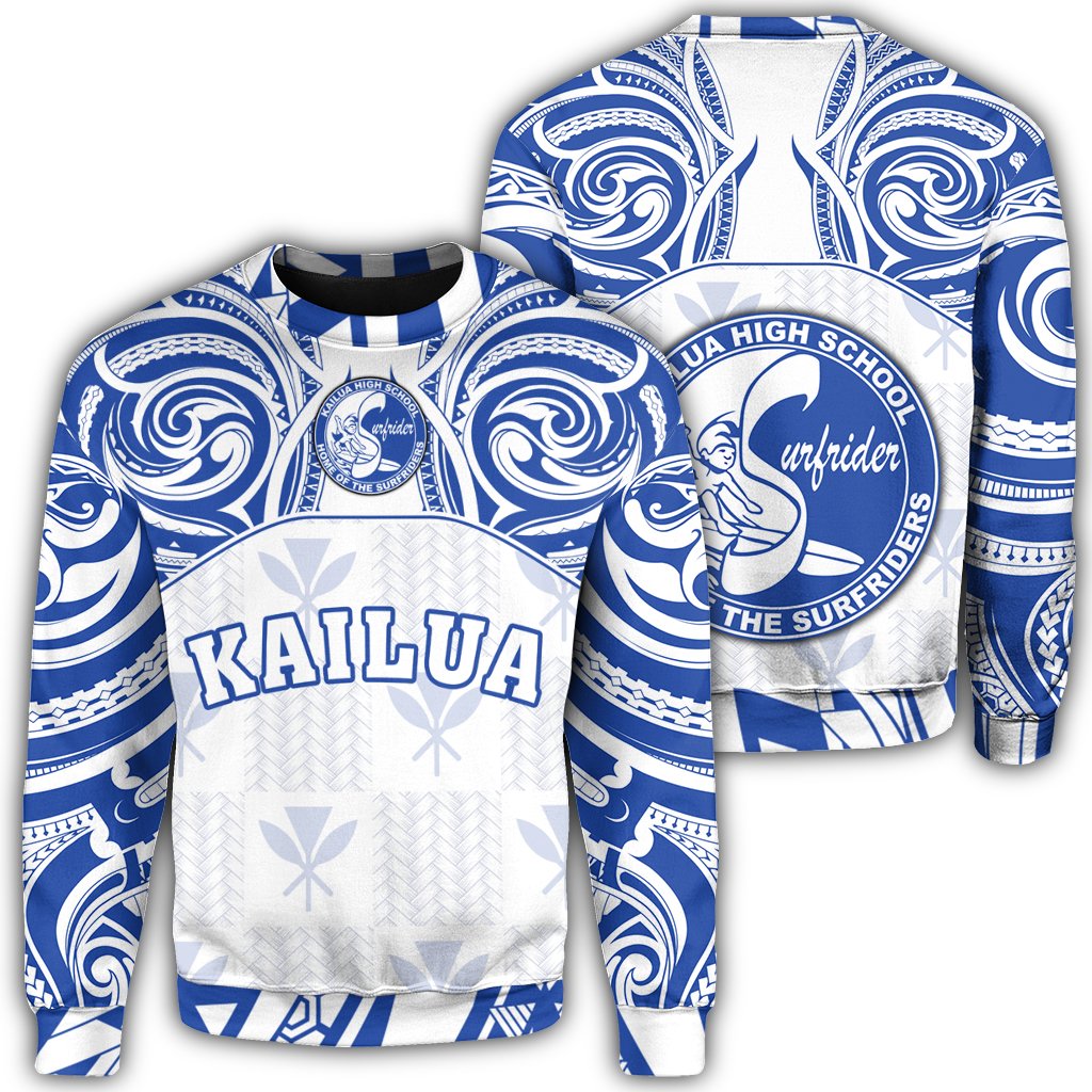 hawaiiSweat Shirt Kanaka Kailua High School Sweat Shirt Demodern Style AH