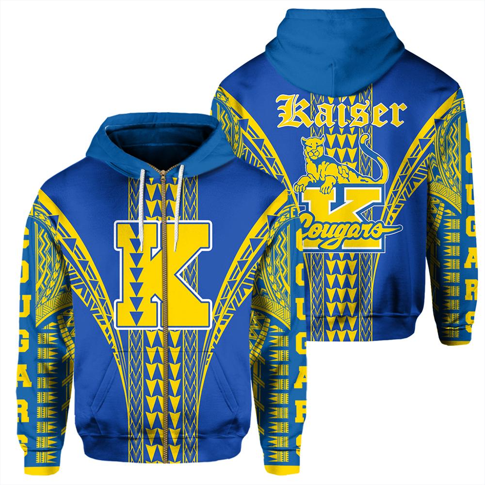 Hawaii Hoodie Kaiser High Zip Hoodie AH