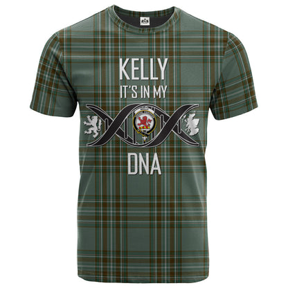 Printivon Kelly Dress Clan DNA In Me Tartan Crest T Shirt
