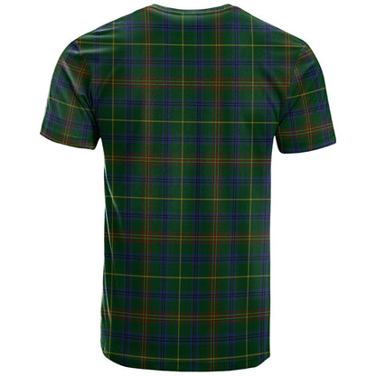Printivon Kennedy 2 Clan DNA In Me Tartan Crest T Shirt