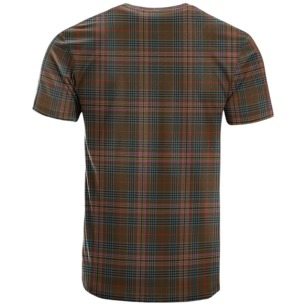Printivon Kennedy Weathered Clan DNA In Me Tartan Crest T Shirt