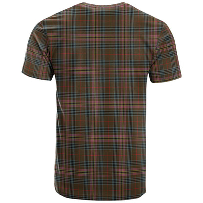 Printivon Kennedy Weathered Clan DNA In Me Tartan Crest T Shirt