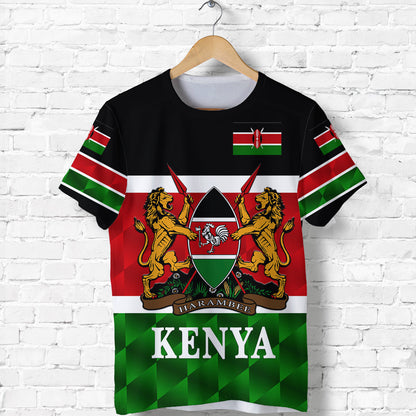 Kenya Coat Of Arms T Shirt Flag Vibes