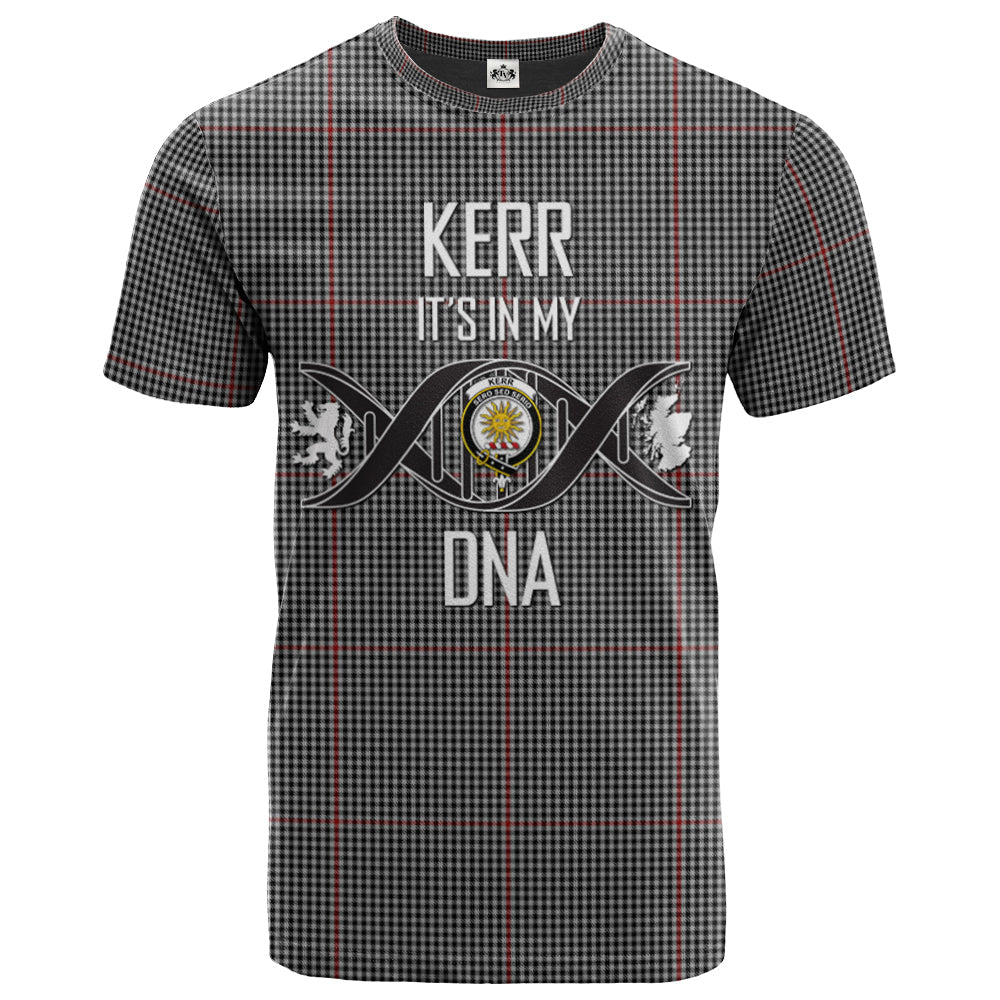 Printivon Kerr Shepherd Clan DNA In Me Tartan Crest T Shirt