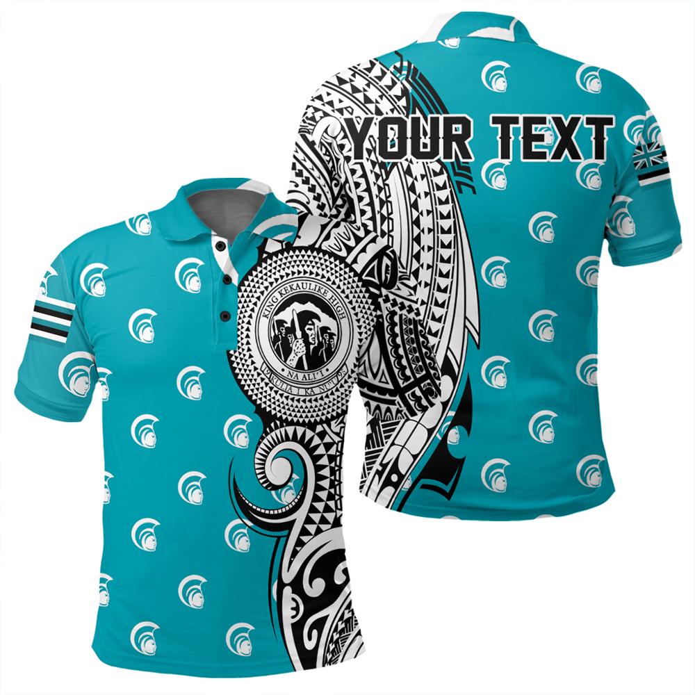 Personalized Hawaii Polo Shirt - King Kekaulike High Tribal Kakau Polo Shirt - AH