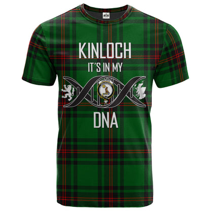 Printivon Kinloch Clan DNA In Me Tartan Crest T Shirt
