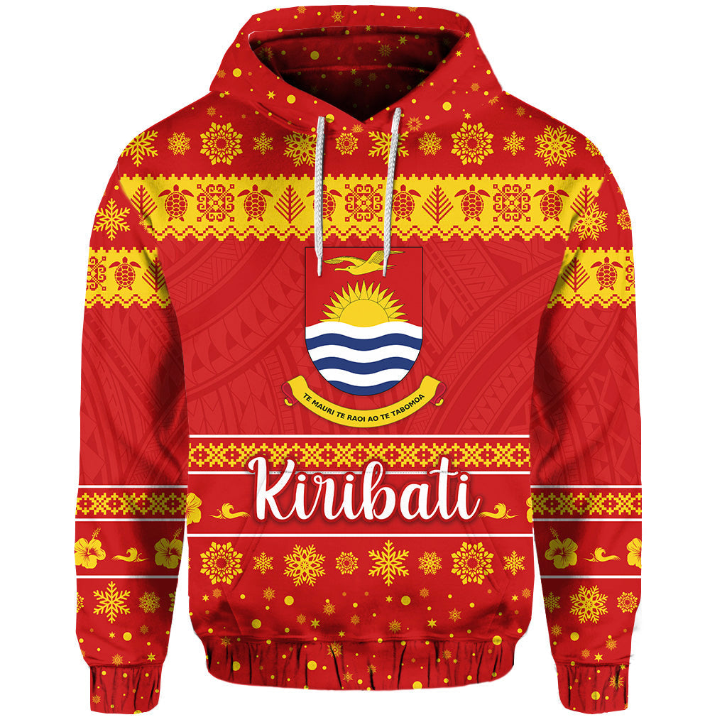 ( Personalised) Kiribati Christmas Hoodie Simple Style