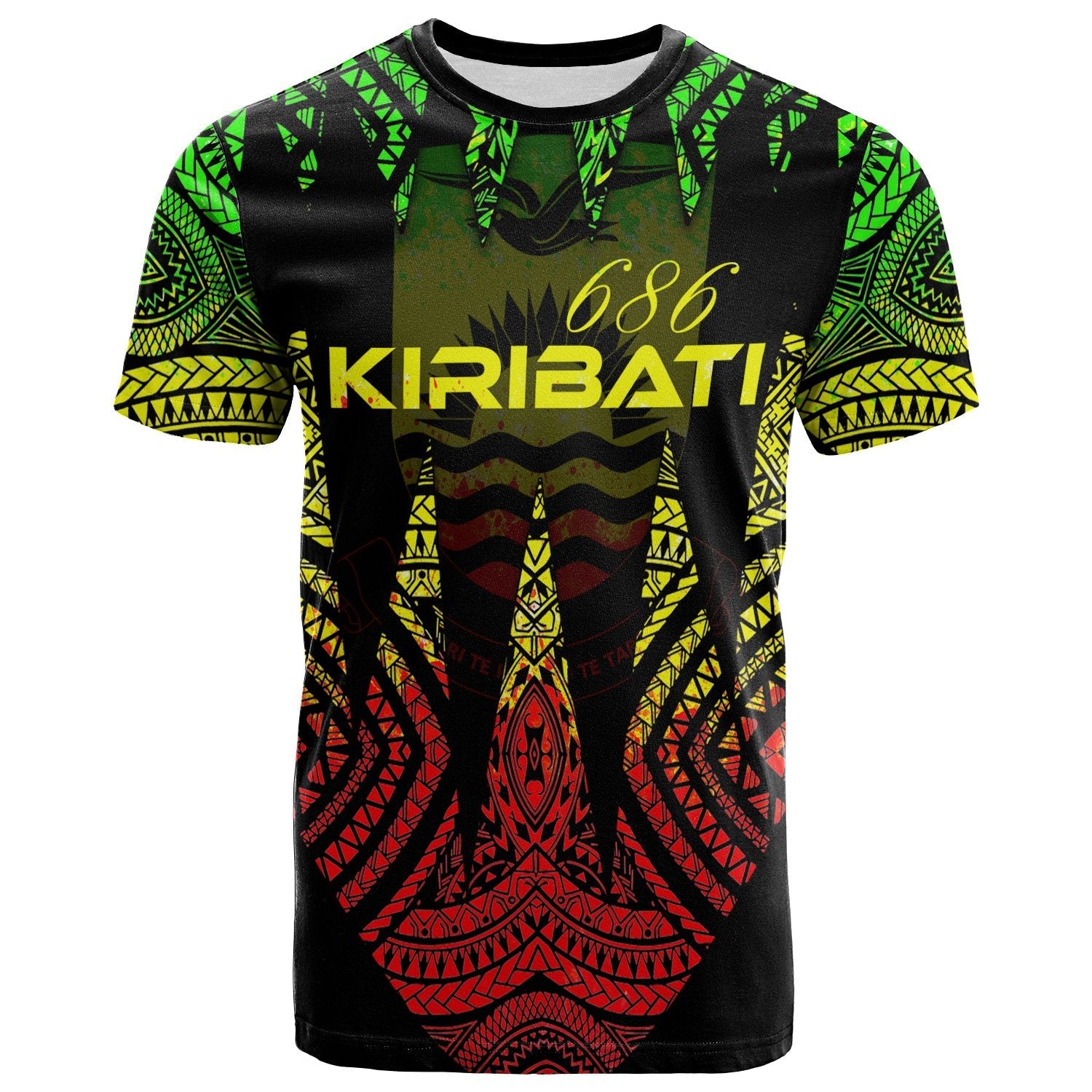 Kiribati T Shirt Micronesian Teeth Shark Style Reggae