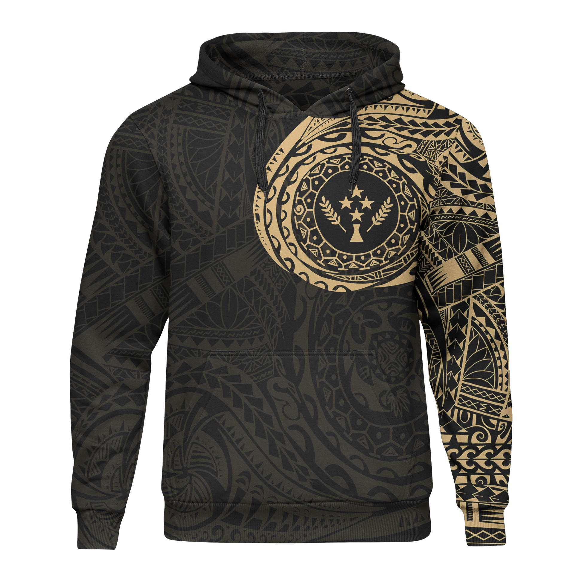 Micronesia All Over Print Hoodie | Kosrae In My Heart Gold
