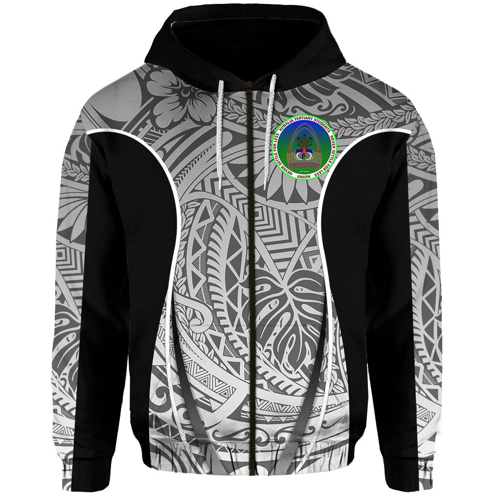 Papua New Guinea Kubalia Tertiary Students Union Zip Hoodie Gray