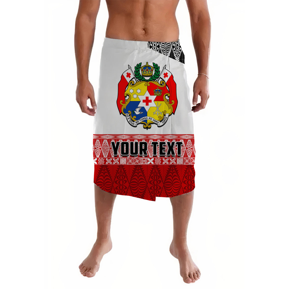 (Custom Personalised) Tonga Rugby Lavalava Kupesi Ngatu Mate Maa Tonga