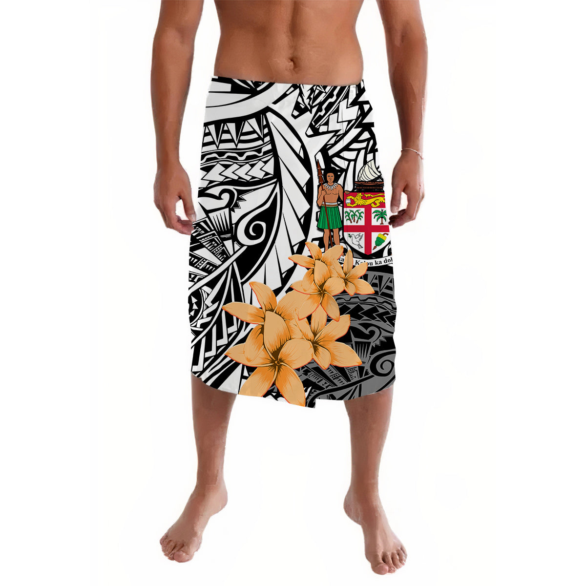 Fiji Tie Dye Lavalava Polynesian Special Tribal Creative Tropical Flowers Ver.11