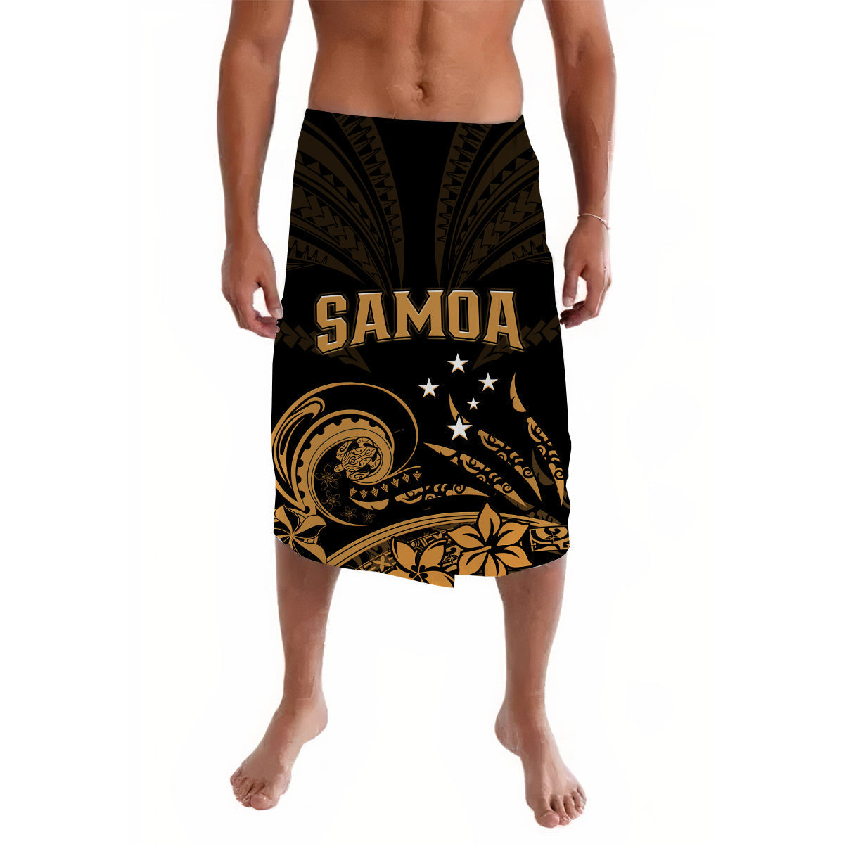 Samoa Tatau Lavalava Gold Polynesian Proud Samoan