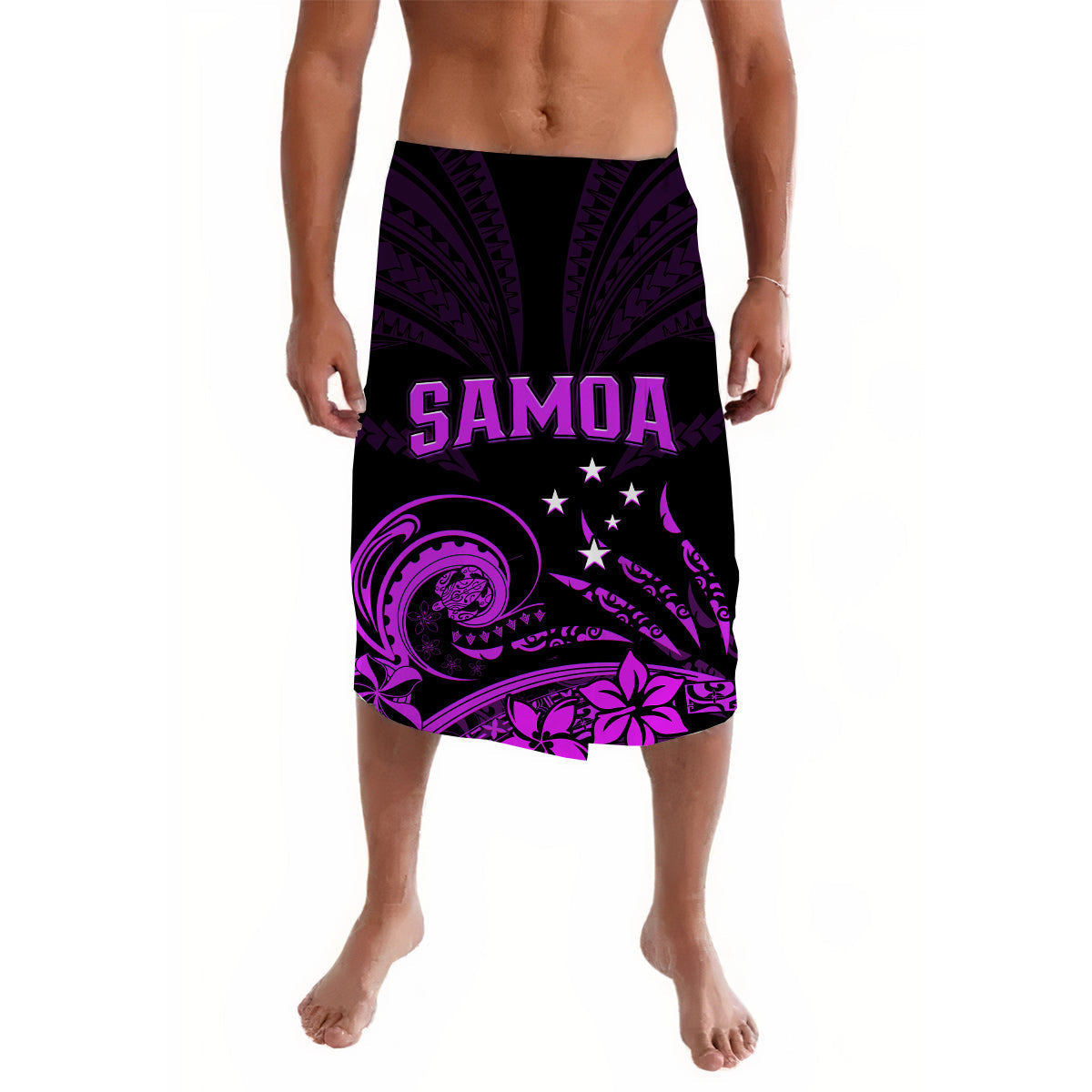 Samoa Tatau Lavalava Purple Polynesian Proud Samoan
