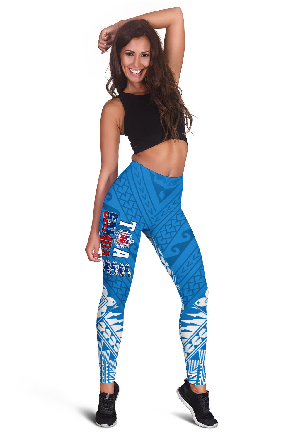 Toa Samoa Rugby Women Leggings Manu Siva Tau Style Ulafala