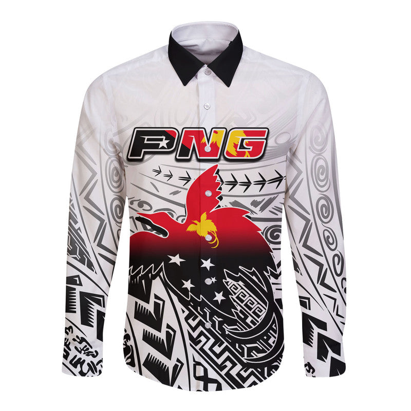 Papua New Guinea Patterns Long Sleeve Button Shirt