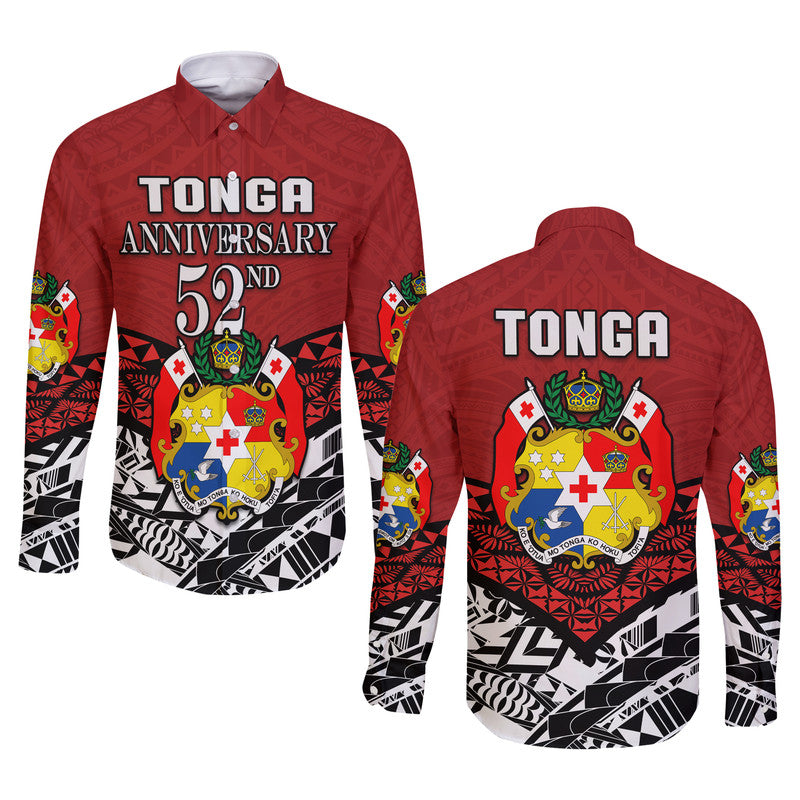 Tonga Long Sleeve Button Shirt Independence Anniversary Special Version 2022