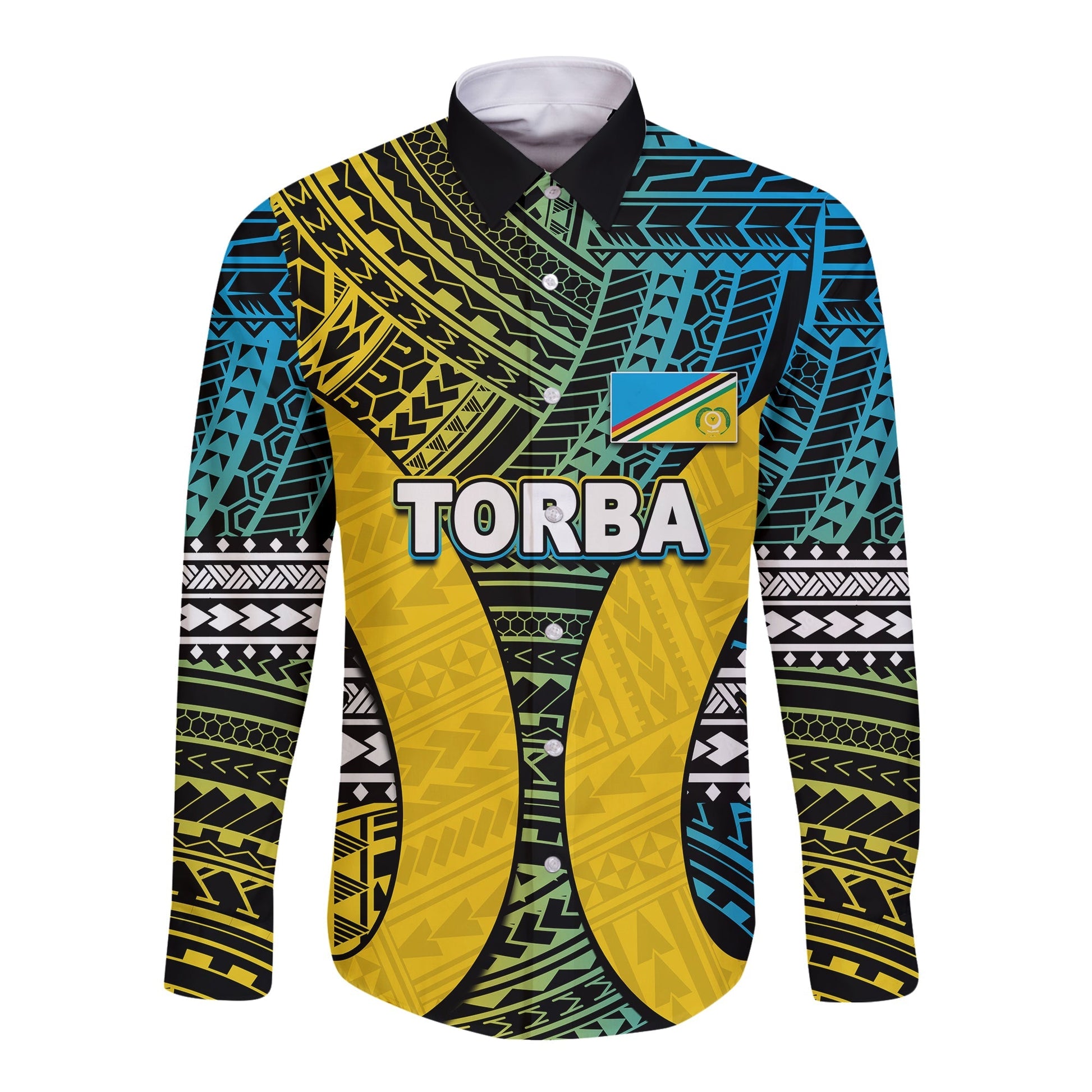 Polynesian Torba Of Vanuatu Long Sleeve Button Shirt