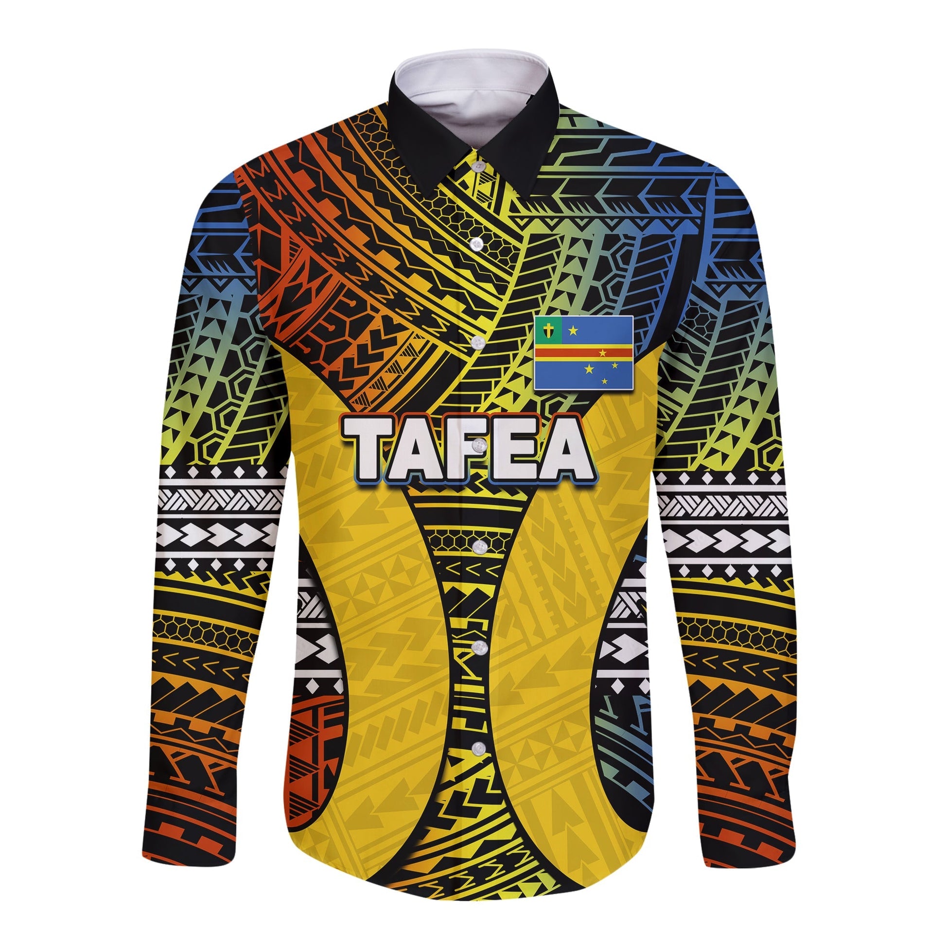 Polynesian Tafea Of Vanuatu Long Sleeve Button Shirt
