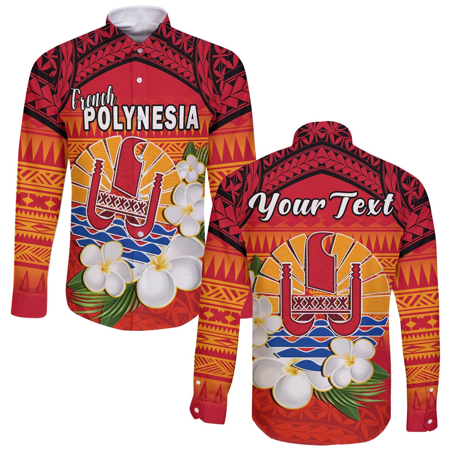 (Custom Personalised) French Polynesia Long Sleeve Button Shirt Happy Internal Autonomy Day Special Version