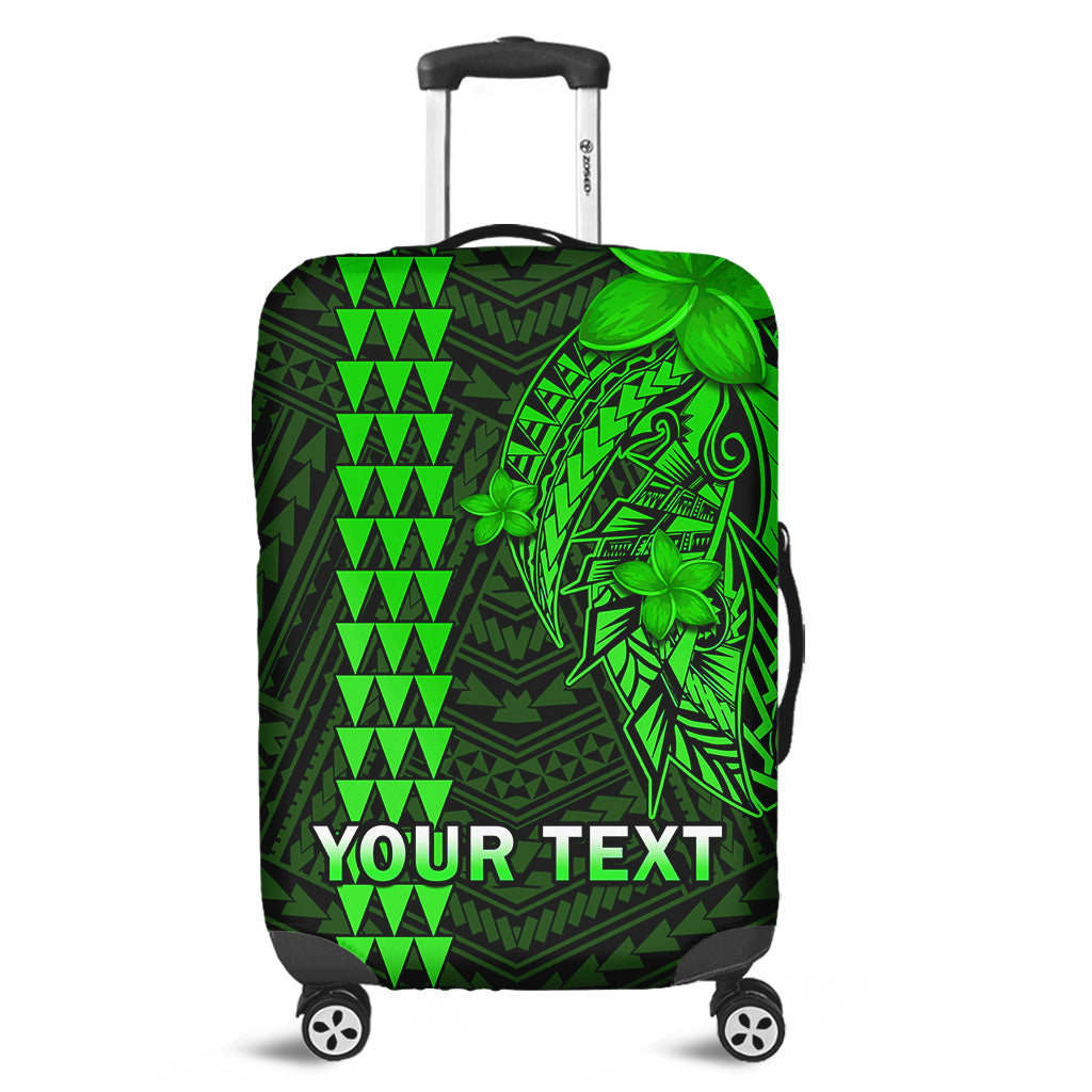(Custom Personalised) Hawaii Luggage Cover Kakau Kanaka Maoli Combine Polynesian Shark Ver.02