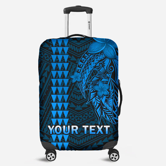 (Custom Personalised) Hawaii Luggage Cover Kakau Kanaka Maoli Combine Polynesian Shark Ver.03