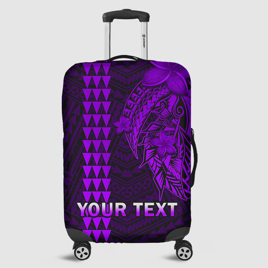 (Custom Personalised) Hawaii Luggage Cover Kakau Kanaka Maoli Combine Polynesian Shark Ver.05