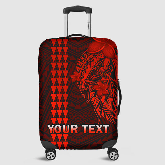 (Custom Personalised) Hawaii Luggage Cover Kakau Kanaka Maoli Combine Polynesian Shark Ver.06