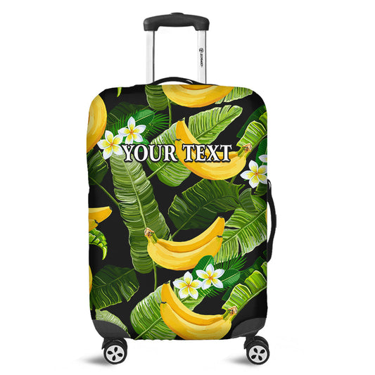 (Custom Personalised) Hawaii Luggage Cover Tropical Flowers With Banana Summer Ver.02