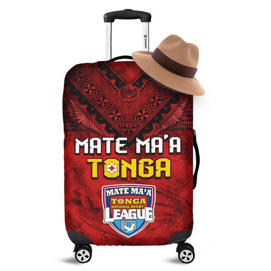 Tonga Rugby MMT Luggage Covers Ngatu Mate Maa Tonga Grunge