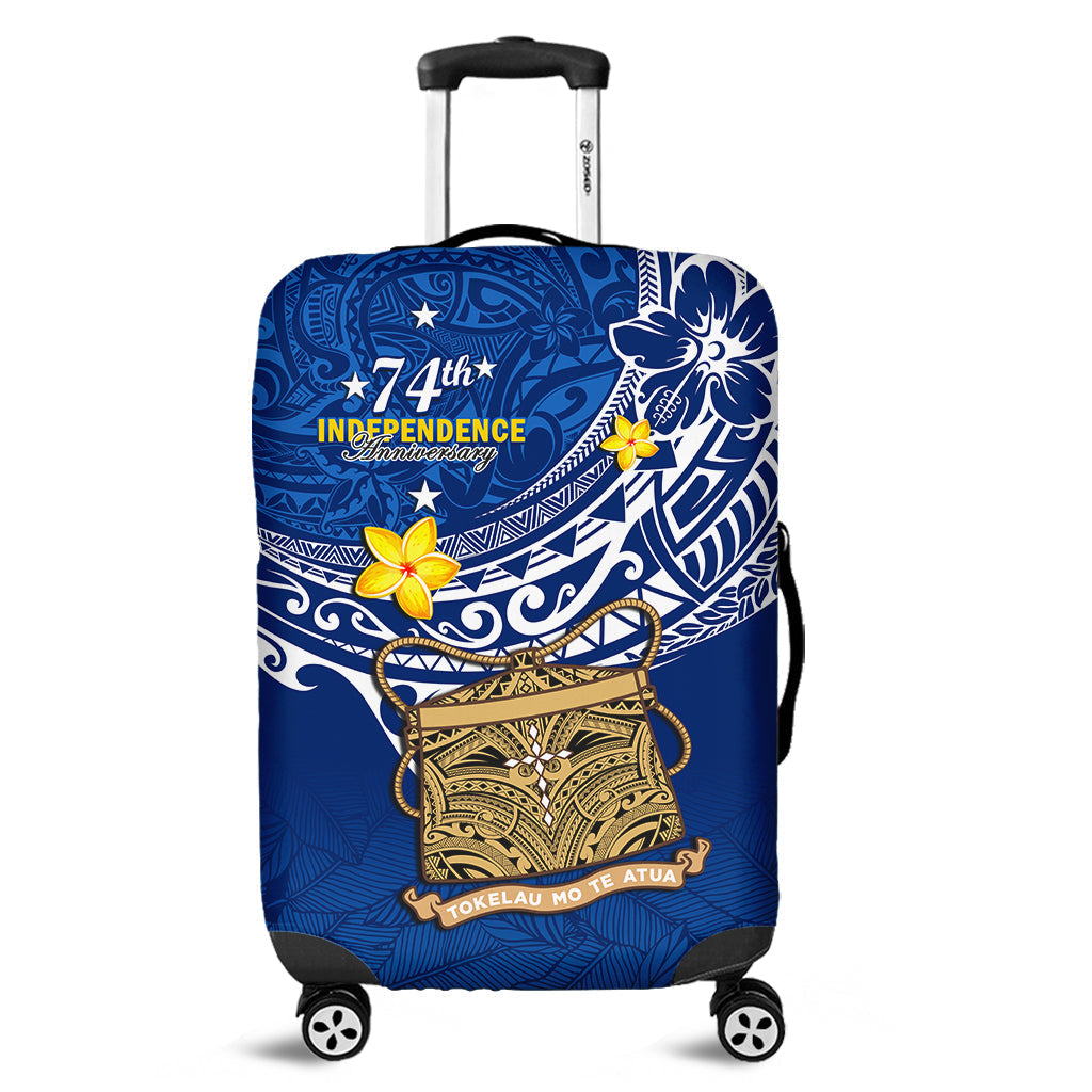 Tokelau Luggage Cover National Badge Polynesian Happy 74th Independence Anniversary