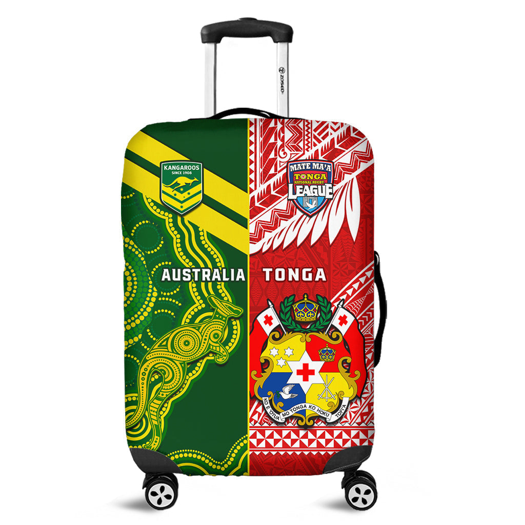 Tonga And Australia Rugby Luggage Cover Mate Maa Tonga Mix Kangaroos