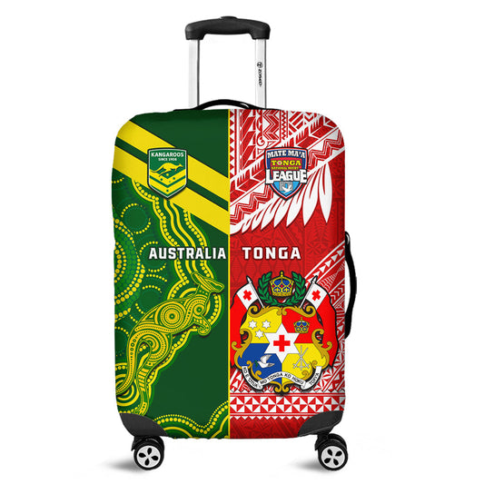 Tonga And Australia Rugby Luggage Cover Mate Maa Tonga Mix Kangaroos