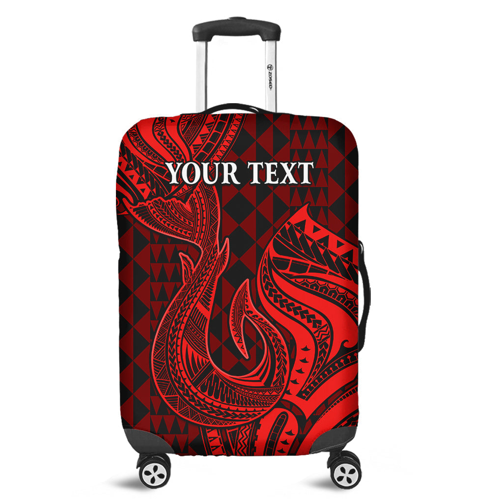 (Custom Personalised) Hawaii Luggage Cover Kakau Polynesia Hawaiian Fish Hook Ver.02