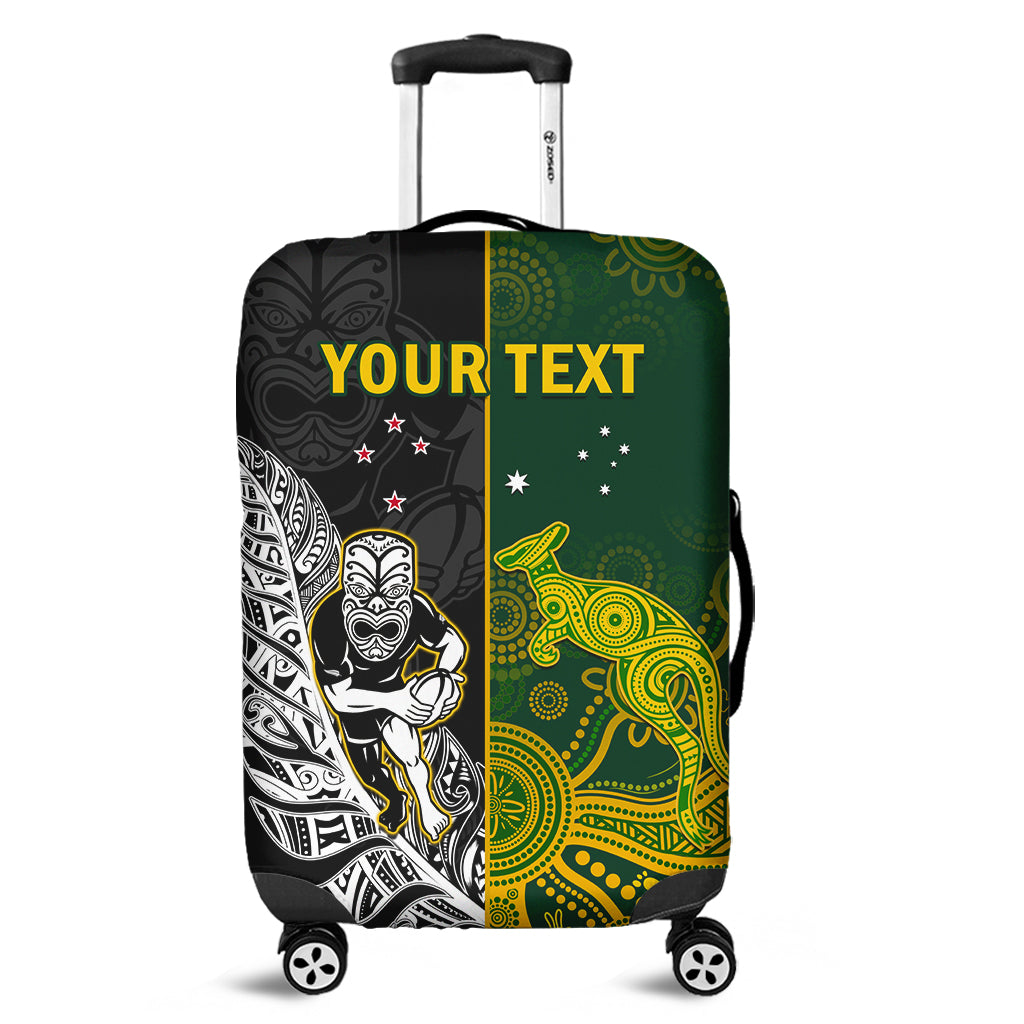 (Custom Personalised) Australia Rugby Mix Aotearoa Rugby Luggage Cover Wallabies All Black Special Version