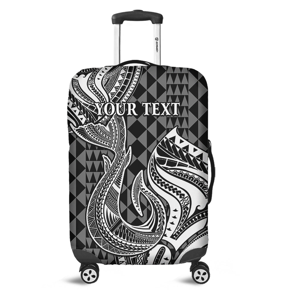 (Custom Personalised) Hawaii Luggage Cover Kakau Polynesia Hawaiian Fish Hook Ver.08