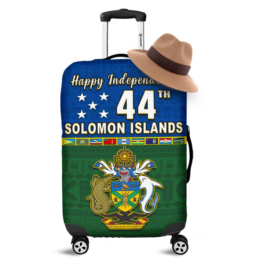 Solomon Islands National Day Luggage Covers Independence Day Tapa Pattern
