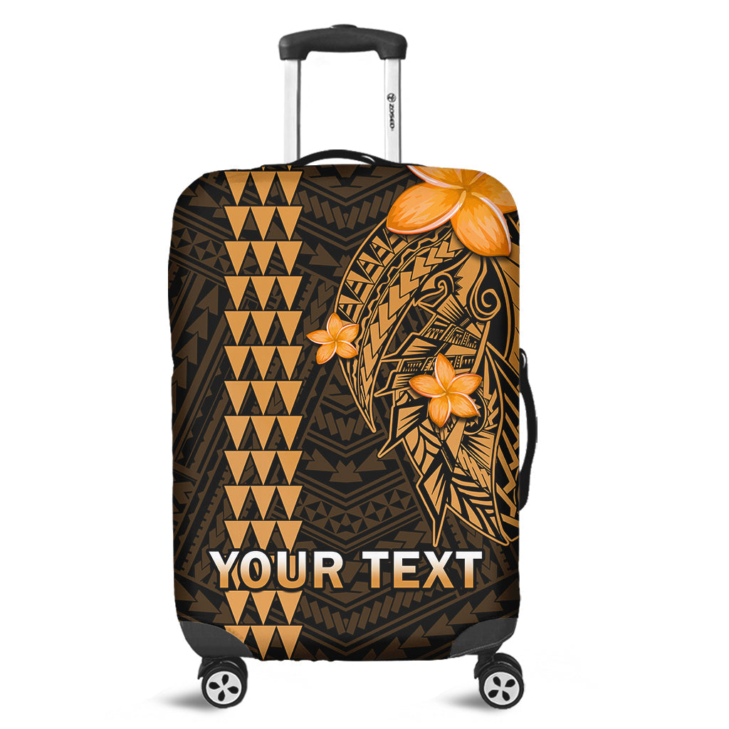 (Custom Personalised) Hawaii Luggage Cover Kakau Kanaka Maoli Combine Polynesian Shark Ver.01