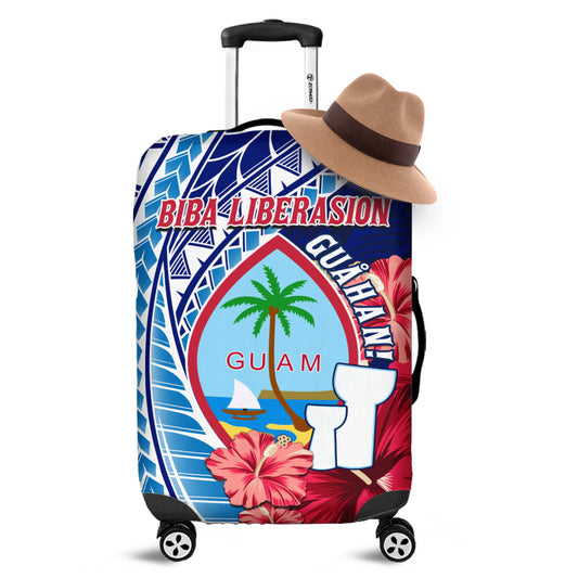 Guam Chamorro Luggage Covers Happy Liberation Day Latte Stone