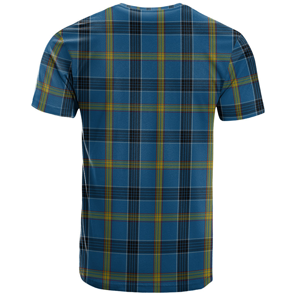 Printivon Laing Clan DNA In Me Tartan Crest T Shirt