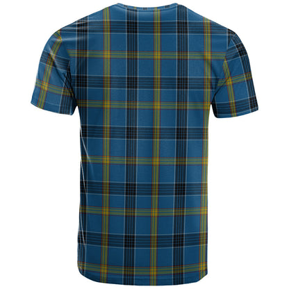 Printivon Laing Clan DNA In Me Tartan Crest T Shirt