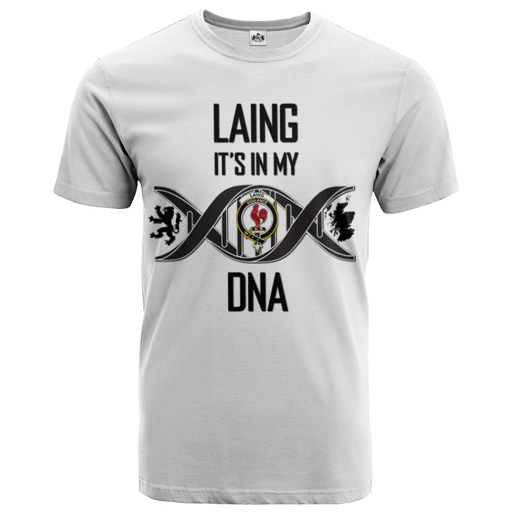 Printivon Laing Clan DNA In Me Crest T Shirt