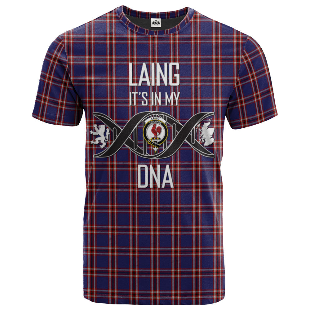 Printivon Laing of Archiestown Clan DNA In Me Tartan Crest T Shirt