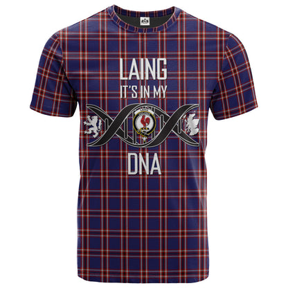 Printivon Laing of Archiestown Clan DNA In Me Tartan Crest T Shirt
