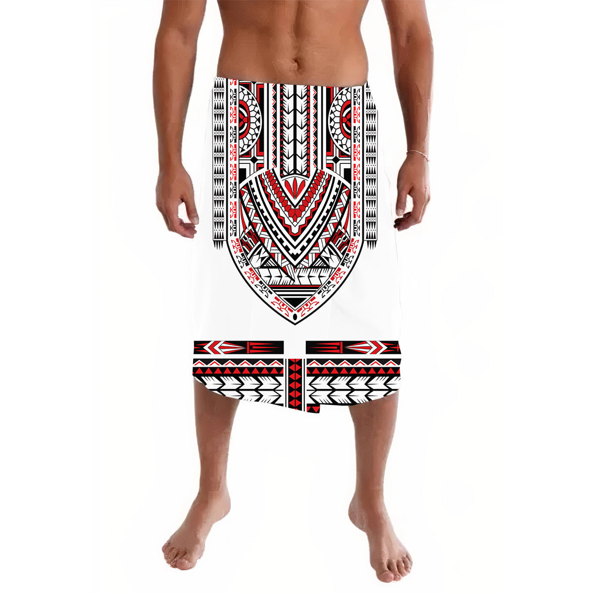 Polynesian Lavalava Dashiki With Polynesian Tattoo Royal Version