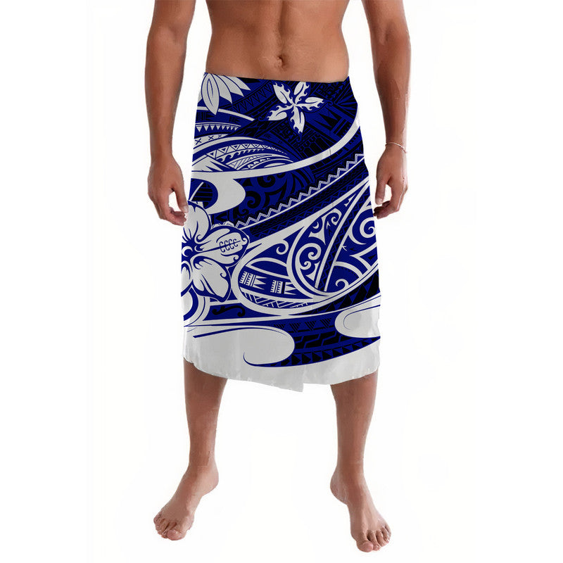 Polynesian Tribal Lavalava Blue
