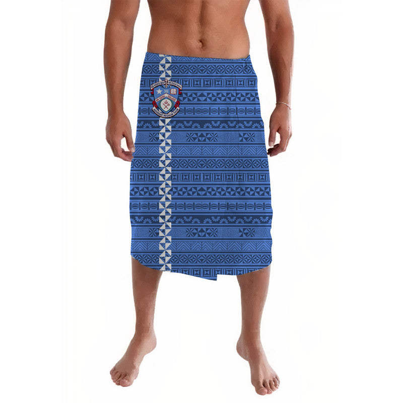 Tonga Apifo'ou College Lavalava Simple Tongan Style - Blue
