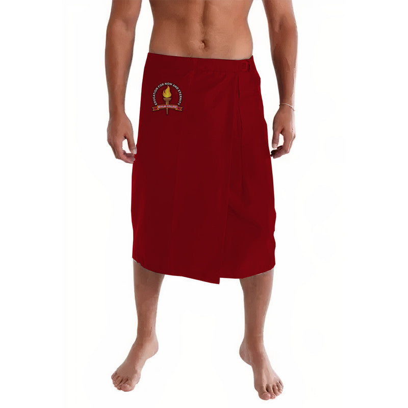 Tonga Beulah College Lavalava Original Style - Maroon