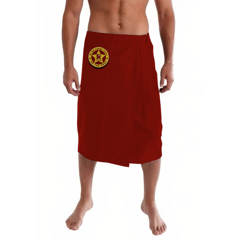Tonga Niuafo'ou High School Lavalava Original Style - Maroon